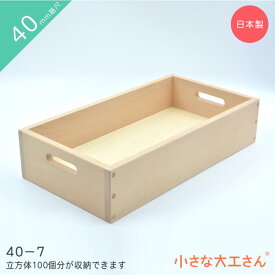 40mm基尺 40-7 収納箱 立方体が100個ぴったり入ります