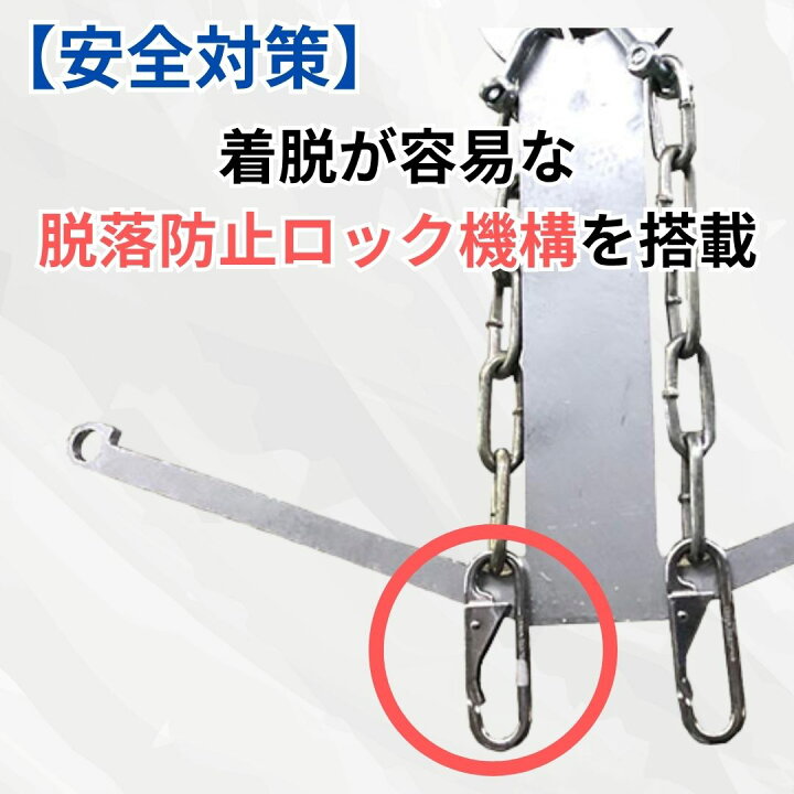 楽天市場】荷揚げ 荷吊り用 ハンガー メッシュ足場板 踏板専用 吊り具 