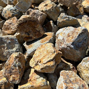 ロックガーデン 石 庭石 割栗石 モカロック 20kg 約80-200mm 庭 石 クラッシュロック 自然石 安山岩 鉄平石 錆 茶色 ブラウン ミックス ガーデニング ガーデンロック 置き石 庭 花壇 ドライガーデ