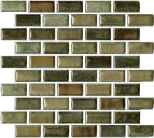 チロル シート販売(ランニングボンド貼り) 黒緑。内装壁のDIYに(200粒)おしゃれなデザイン、かわいい色と模様 レトロモダン風。キッチン・玄関・テーブル・洗面所のリフォームにOK。壁