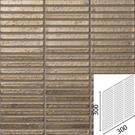 タイル 窯変ボーダー 100×15mm角ボーダーネット張り IM-1015P1/YB41 / LIXIL INAX [購入者全員に次回使えるサンキュークーポン配布中！]