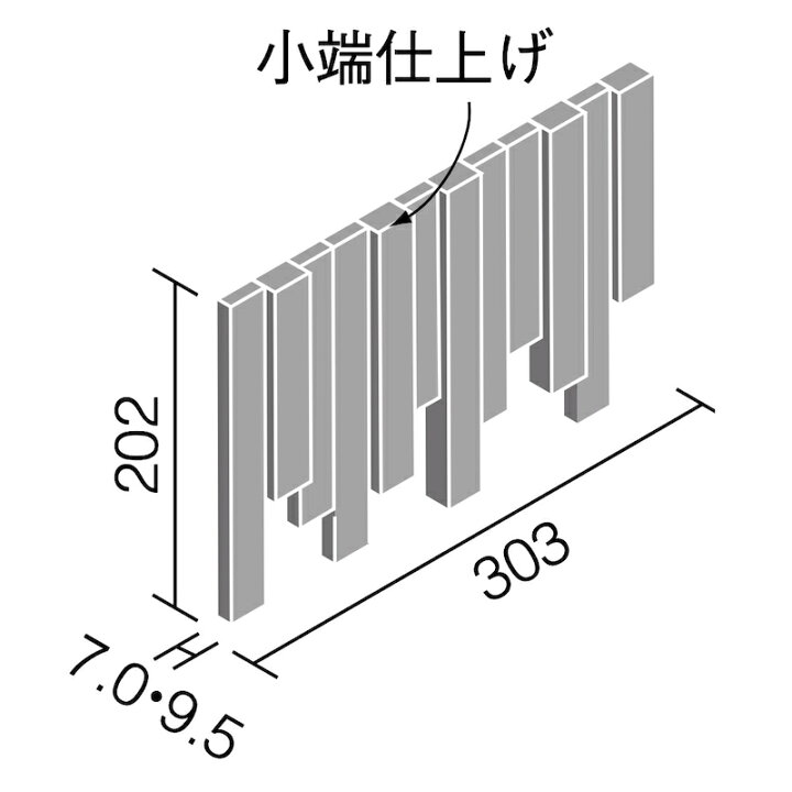 楽天市場】エコカラットプラス 陶連子(とうれんじ) 25×202角片面 