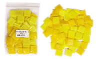 【全品P10倍+20%OFFクーポン 4/14〜17】訳あり 特価品 SGガラスモザイク【イエロー系2色MIX 約200g入】SG…