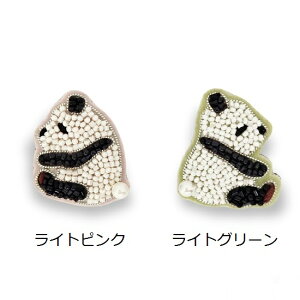 チリア 田川啓二 パンダ ブローチ ビーズ刺繍 ブローチ 高級感 ハンドメイド オートクチュール かわいい おしゃれ プレゼント TILIA