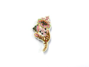 �yKLAUS HAAPANIEMI × KEIJI TAGAWA�z�@Pink flower Brooch
