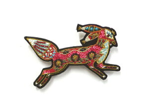 �yKLAUS HAAPANIEMI × KEIJI TAGAWA�z�@Red Fox Brooch Large TILIA ���肠 �����킯���� �n���h���C�h ������ �I���W�i�� �r�[�Y �h�J �G���K���g �t�@�b�V�����G�� �I�[�g�N�`���[�� ���f�B�[�X �g�����h�y