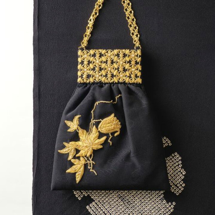 楽天市場】チリア 田川啓二 蒔絵バッグ＜楓＞ : 田川啓二ビーズ刺繍 
