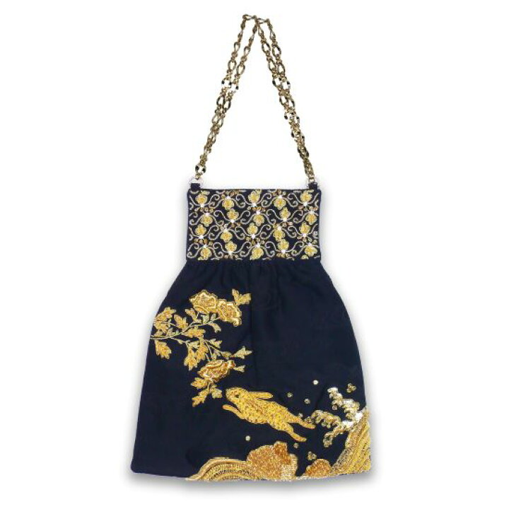 楽天市場】チリア 田川啓二 蒔絵バッグ＜兎＞ : 田川啓二ビーズ刺繍 