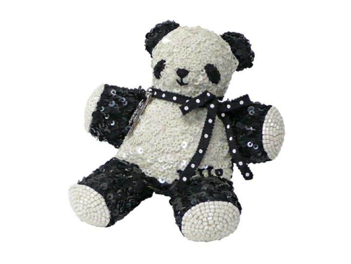 楽天市場】トットちゃんのパンダマスコット : 田川啓二ビーズ刺繍 