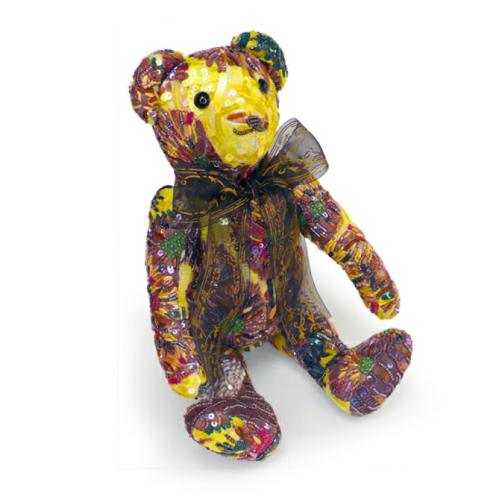 楽天市場】チリア 田川啓二 ART TEDDY BEAR Gogh -Sanflower- : 田川 