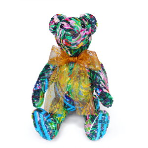 `A c[ ART TEDDY BEAR Monet -Water lily-