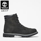 【公式】ティンバーランド Timberland アウトレット レディース ウォータービル 6インチ ウォータープルーフ ブーツ - ブラックA17VM