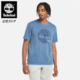 【公式】ティンバーランド Timberland_メンズ 半袖 ガーメント ダイ ロゴ グラフィック Tシャツ