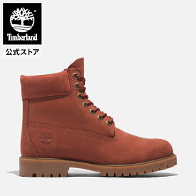 【公式】ティンバーランド Timberland メンズ ティンバーランド ヘリテージ 6インチ レースアップ ウォータープルーフ ブーツ - ダークレッド