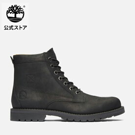 【公式】ティンバーランド Timberland メンズ レッドウッド フォールズ ミッド レースアップ ウォータープルーフ ブーツ - ブラック