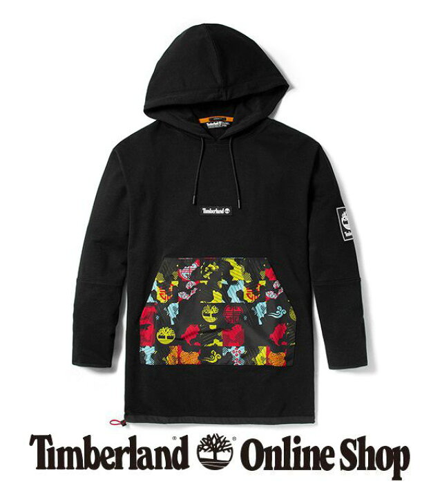 公式 ティンバーランド Timberland アウトレット レディース ミクスト メディア フーデッド チュニック 黒 47b 綿 コットン パーカー カジュアル アウトドア ドレス ワンピース トップス メンズトップス トレーナー 長袖 フード 的详细信息 日本商品代购 From Japan