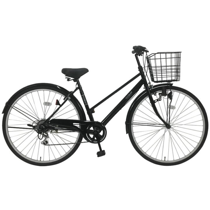 ほぼ新品です］自転車 ユーロBK 黒 ブラック 27インチ 6段変速