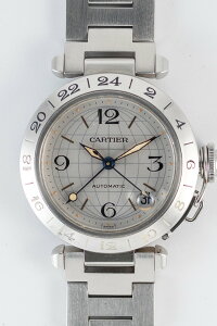 CARTIER LM PASHA GMT Ref.2377 with BOXyzyBe[Wvz
