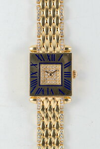 CARTIER SM Tank Obus Quadrant diamonds 18KGold BraceletyNI[czyBe[Wvz