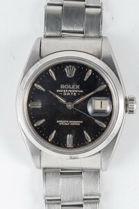 ROLEX OYSTER PERPETUAL DATE Ref.1500 Black Gilt DialyzyBe[Wvz