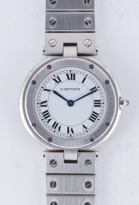CARTIER LM SANTOS RONDE Ref.81925 BOXyNI[czyBe[Wvz