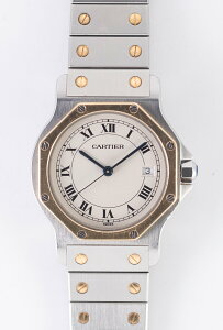 CARTIER LM SANTOS OCTAGON Ref.187902yNI[czyBe[Wvz