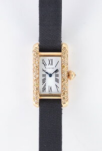 CARTIER SM TANK ALLONGEE Yellow Diamond Mecanique BOXy芪zyBe[Wvz