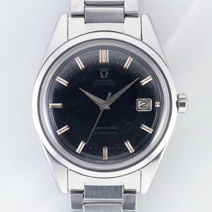 OMEGA 38mm Jumbo Seamaster Black Gilt Dial Ref.2867-2 w.Ref. 7077 Bracelet�y���������z�y���B���e�[�W���v�z