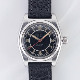 ROLEX OYSTER ROYAL Flatback Black Mirror SECTOR DIAL Cal.10 1/2 Open Face【手巻き】【ヴィンテージ時計】