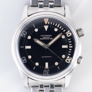 UNIVERSAL GENEVE POLEROUTER SUB MK3 Ref.20369 Mega Fat Kissing Font inner Bezel�y���������z�y���B���e�[�W���v�z