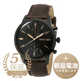 【新品電池で安心出荷】 フォッシル タウンズマン 腕時計 FOSSIL TOWNSMAN FS5437 ブラック メンズ ブランド 時計 新品