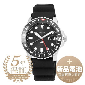【新品電池で安心出荷】 フォッシル フォッシルブルージーエムティー 腕時計 FOSSIL FOSSIL BLUE GMT FS6036 ブラック メンズ ブランド 時計 新品