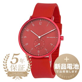 【新品電池で安心出荷】 スカーゲン アレン カラー 腕時計 SKAGEN AAREN KULOR SKW6512 レッド メンズ レディース ブランド 時計 新品