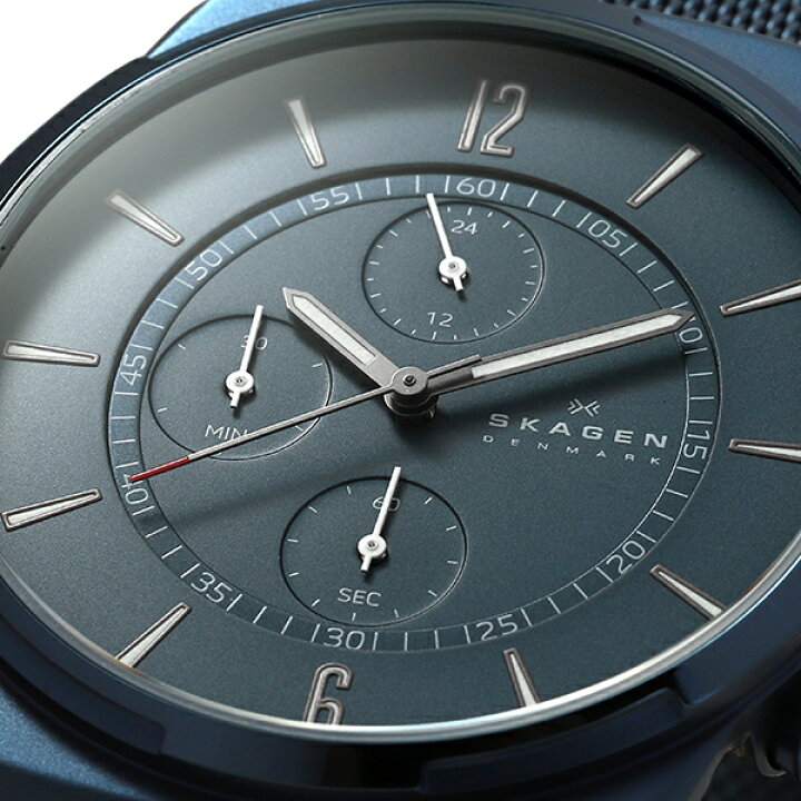 楽天市場】【新品電池で安心出荷】 スカーゲン メルビー クロノグラフ 腕時計 SKAGEN MELBYE CHRONOGRAPH SKW6803  オーシャンブルー メンズ ブランド 時計 新品 : タイムアワード