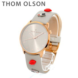 トムオルソン 腕時計 レディース CBTO009 ローズゴールド/グレー レザー THOM OLSON 正規品 【送料無料（※北海道・沖縄は配送不可）】