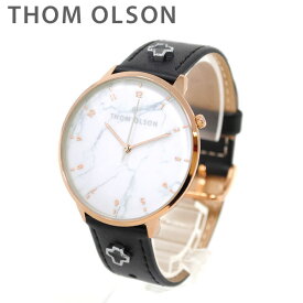 トムオルソン 腕時計 メンズ レディース ユニセックス CBTO014 ローズゴールド/ブラック レザー THOM OLSON 正規品 【送料無料（※北海道・沖縄は配送不可）】