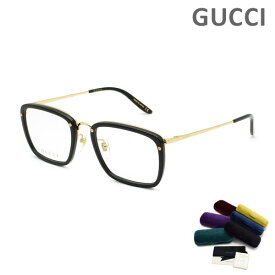 グッチ メガネ 眼鏡 フレーム のみ GG0676O-001 ブラック/ゴールド メンズ GUCCI 【送料無料（※北海道・沖縄は配送不可）】