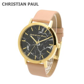 CHRISTIAN PAUL クリスチャンポール 時計 腕時計 M004PCYG MARBLE 43mm レザー メンズ レディース 【送料無料（※北海道・沖縄は配送不可）】