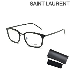 サンローラン メガネ 眼鏡 フレーム のみ SL 452/F SLIM-001 ブラック ノーズパッド メンズ レディース ユニセックス SAINT LAURENT【送料無料（※北海道・沖縄は配送不可）】