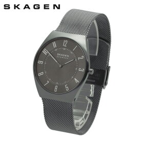【国内正規品】スカーゲン 腕時計 SKW6824 SKAGEN GRENEN ULTRA SLIM メンズ チャコール メッシュ【送料無料（※北海道・沖縄は配送不可）】