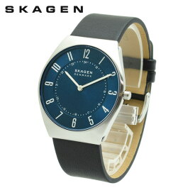 【国内正規品】スカーゲン 腕時計 SKW6826 SKAGEN GRENEN ULTRA SLIM メンズ ミッドナイト レザー【送料無料（※北海道・沖縄は配送不可）】