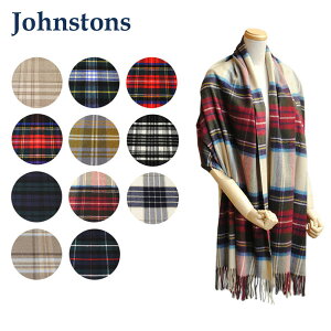 Johnstons WXgY 唻 Xg[ }t[ Cashmere Tartans WA000056 ^[^`FbN JV~A 100 Y fB[X yikCE͔zsjz