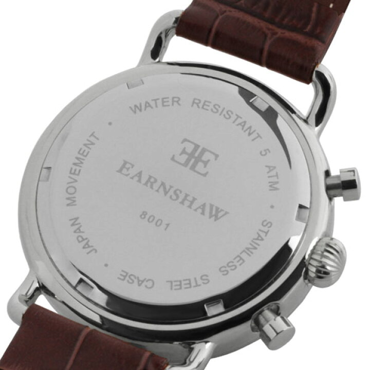 楽天市場】EARNSHAW アーンショウ 時計 腕時計 ES-8001-05 レザー 
