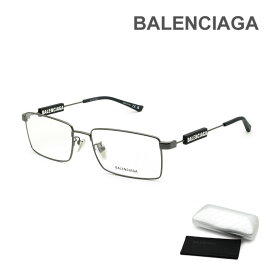 【国内正規品】バレンシアガ メガネ 眼鏡 フレーム のみ BB0118O-001 グレー ノーズパッド メンズ BALENCIAGA【送料無料（※北海道・沖縄は配送不可）】