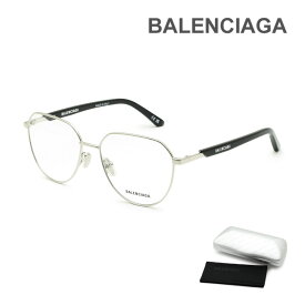 【国内正規品】バレンシアガ メガネ 眼鏡 フレーム のみ BB0249O-001 シルバー ノーズパッド メンズ BALENCIAGA【送料無料（※北海道・沖縄は配送不可）】