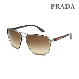 プラダ サングラス PS50YS 5AV02P 62 ガンメタル/ブラウン ノーズパッド メンズ UVカット PRADA【送料無料（※北海道・沖縄は配送不可）】