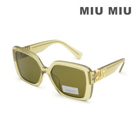 MIU MIU ミュウミュウ サングラス MU10YS 11M01T 56 クリアオリーブ アジアンフィット レディース SMU 10Y 11M-01T【送料無料（※北海道・沖縄は配送不可）】