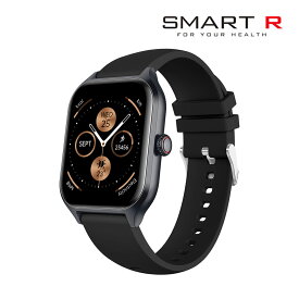 【国内正規品】 SMART R スマートウォッチ R-4 ブラック メンズ レディース 腕時計 スマートR【送料無料（※北海道・沖縄は配送不可）】