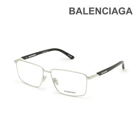 【国内正規品】バレンシアガ メガネ 眼鏡 フレーム のみ BB0247O-001 シルバー ノーズパッド メンズ BALENCIAGA【送料無料（※北海道・沖縄は配送不可）】