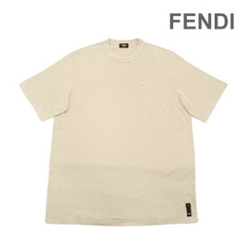 フェンディ Tシャツ FY1217-APME-F1M20 DOVE GRAY ベージュ系 メンズ FENDI WASHED COMPACT JERSEY【送料無料（※北海道・沖縄は配送不可）】